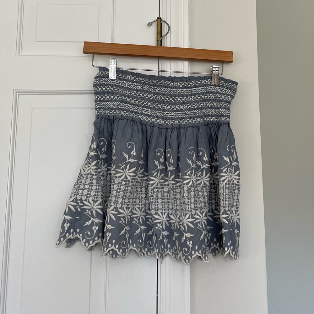 lsf skirt blue and white floral